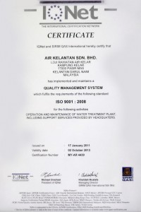 The International Certification Network (IQ Net) has Implement and Maintain a Quality Management System Following standart ISO 9001:2008 