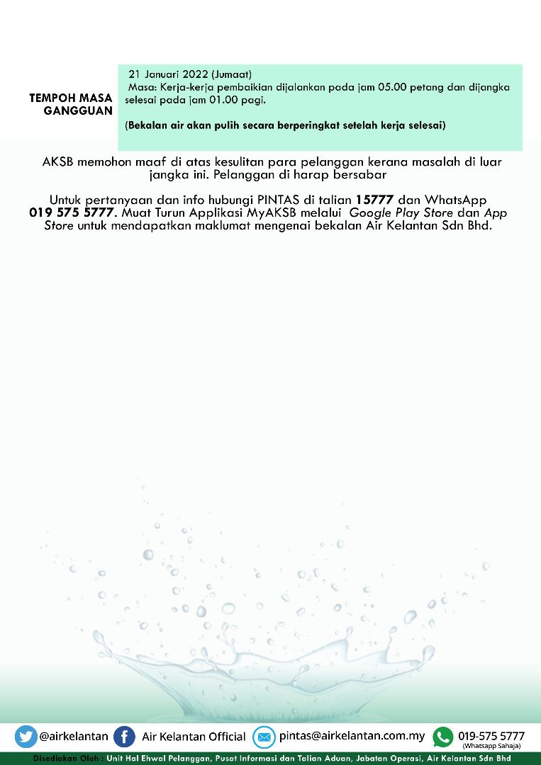 HEBAHAN PENGGUNA BAGI KERJAKERJA TIDAK BERJADUAL DI JAJAHAN KOTA BHARU